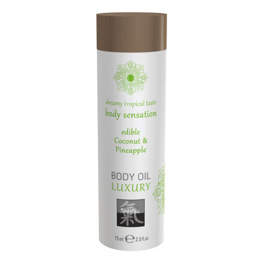 Shiatsu Luxury Body Oil Edible Coconut & Pineapple 75ml