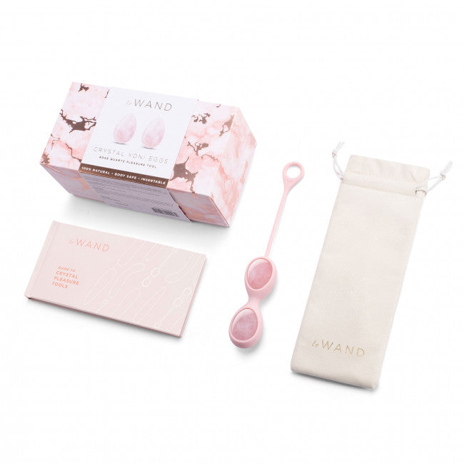 Le Wand Crystal Yoni Eggs Pink