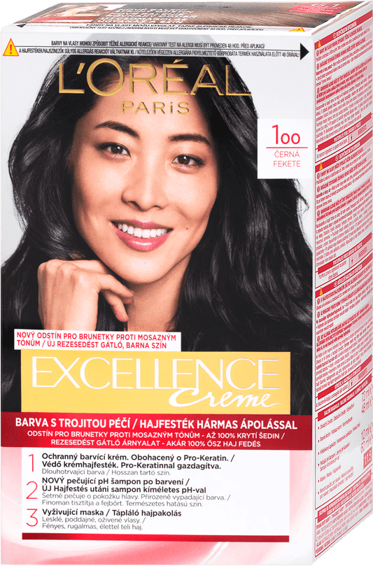 L'Oreal Paris Excellence Creme Hair color Black 100