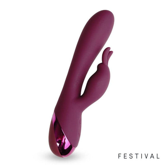 Festival Brole Rabbit Vibrator Burgundy