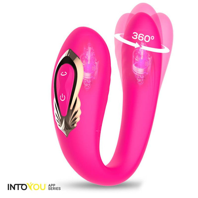 InToYou App Series Couty 360 Swinging & Vibrating Couple Toy with App Pink