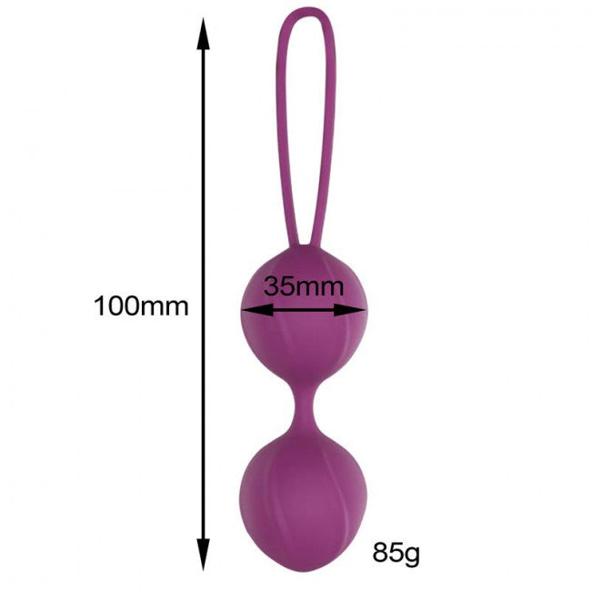 Engily Ross Garbo Double Kegel Ball Silicone Purple