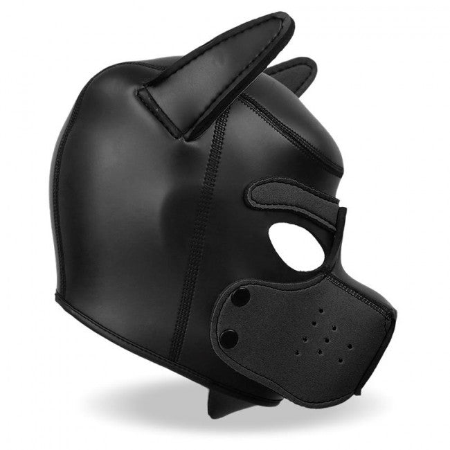 InToYou BDSM Line Hound Dog Hood with Removable Muzzle Black