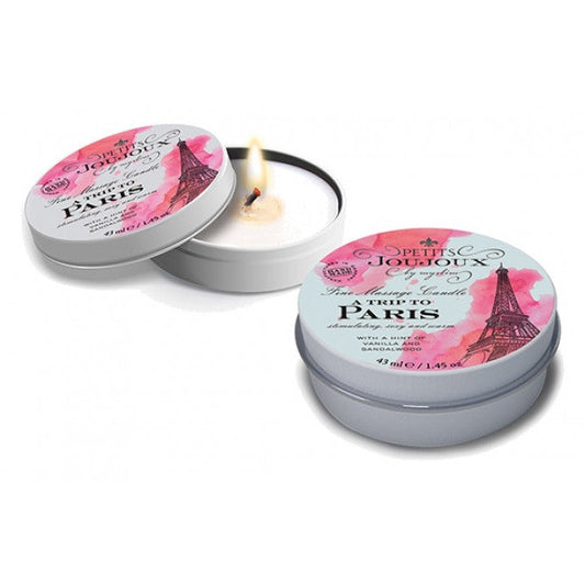 Petits JouJoux Massage Candle A trip to Paris Vanilla & Sandalwood 43ml