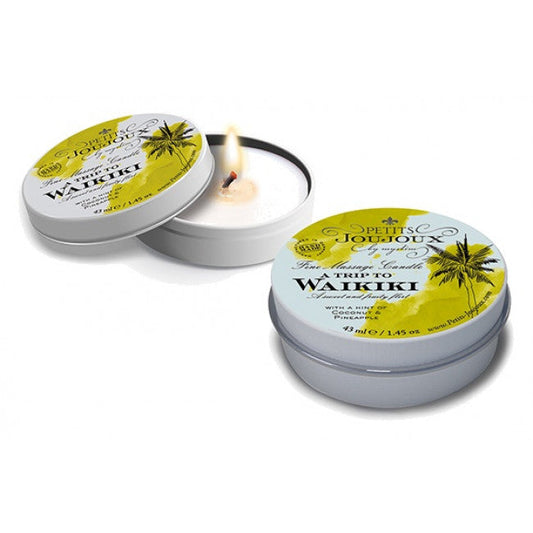 Petits JouJoux Massage Candle A trip to Waikiki Coconut & Pineapple 43ml