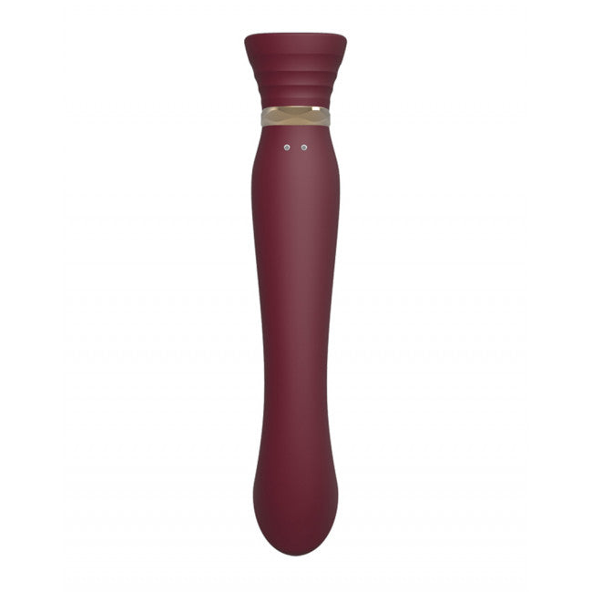 Zalo Queen Pulsewave Vibrator Wine Red