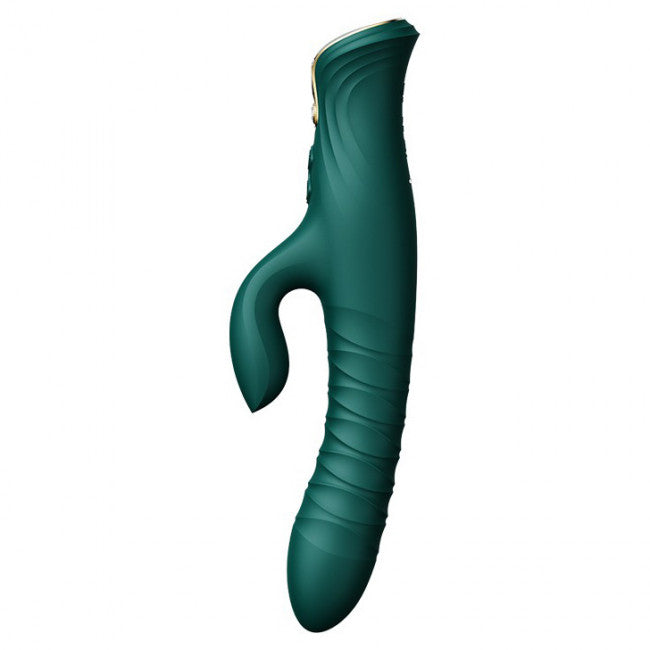 Zalo Mose Thrusting Rabbit Vibrator Green