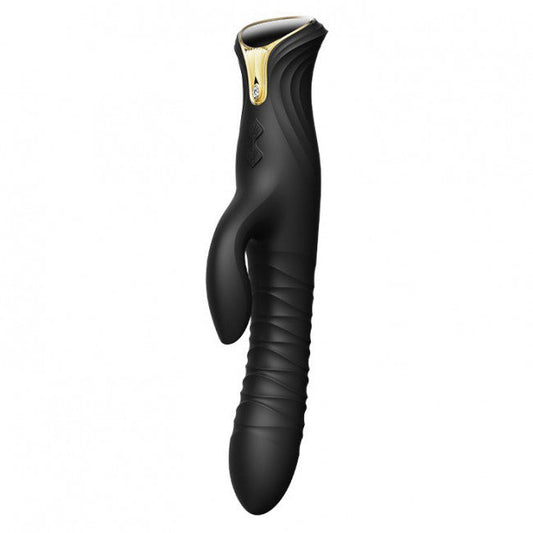 Zalo Mose Thrusting Rabbit Vibrator Black