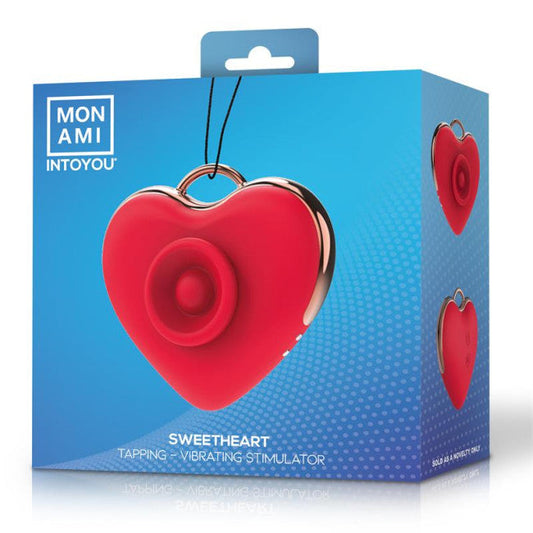 Mon Ami Sweetheart Tapping Vibrating Stimulator Red