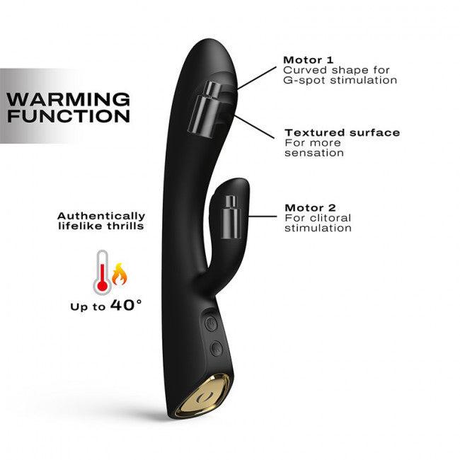Dorcel Flexi Rabbit Heating Rabbit Vibrator Black