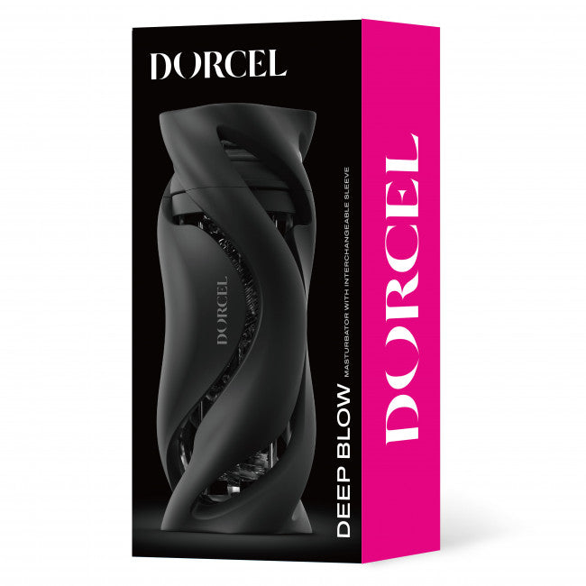 Dorcel Deep Blow Masturbator with Sleeve Black
