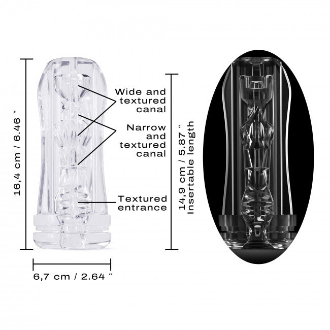 Dorcel Deep Blow Extrem Sleeve for Masturbator Transparent