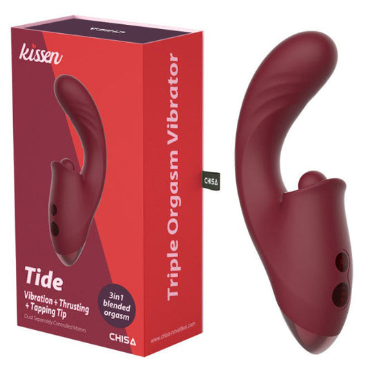 Chisa Kissen Tide Vibration + Thrusting + Tapping Tip Red