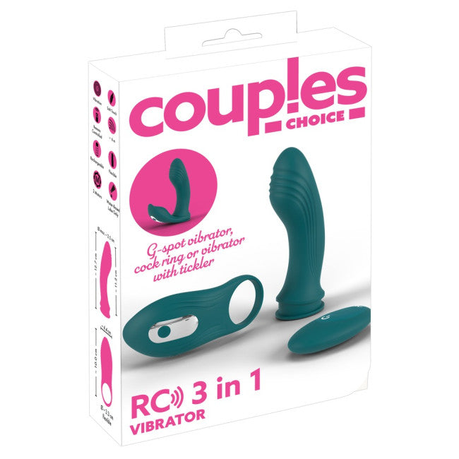 Coup!es Choice RC 3-in-1 Vibrator Green