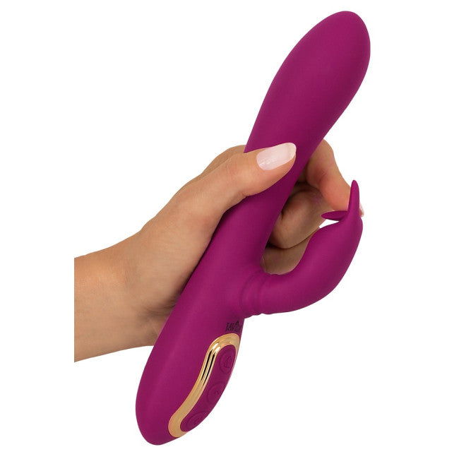 Javida 3 Function Vibrator with Rotating Massage Pearls Purple