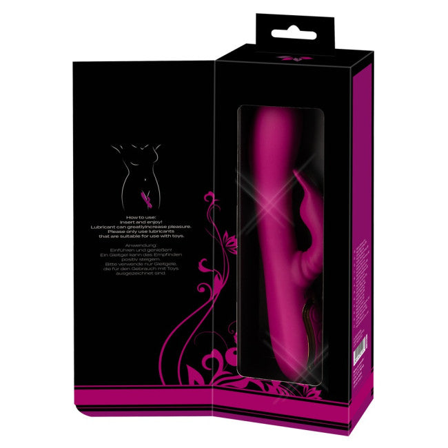 Javida 3 Function Vibrator with Rotating Massage Pearls Purple
