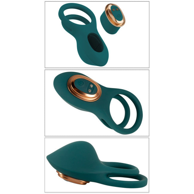 Coup!es Choice RC Mini Vibrator with 4 Attachments Green