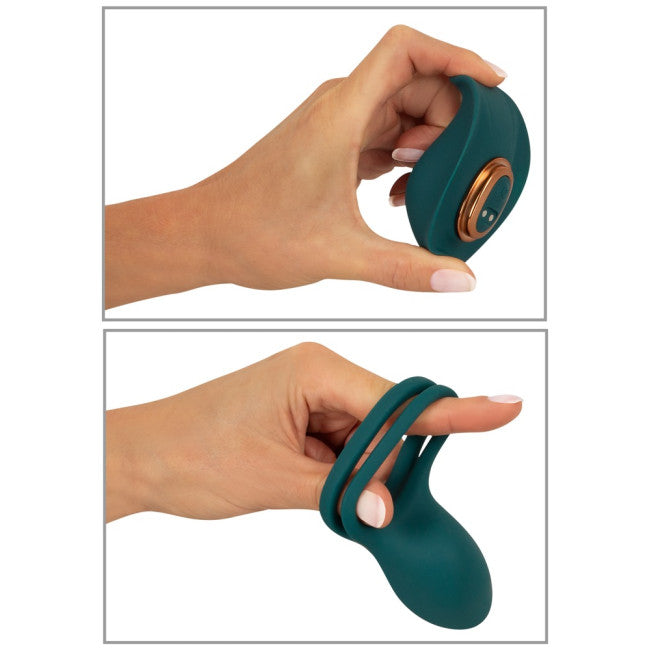 Coup!es Choice RC Mini Vibrator with 4 Attachments Green