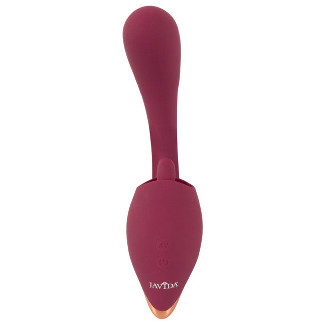 Javida 2 Function Vibrator Vibration & Licking Purple