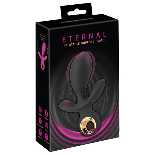 Eternal Inflatable Triple Vibrator Black