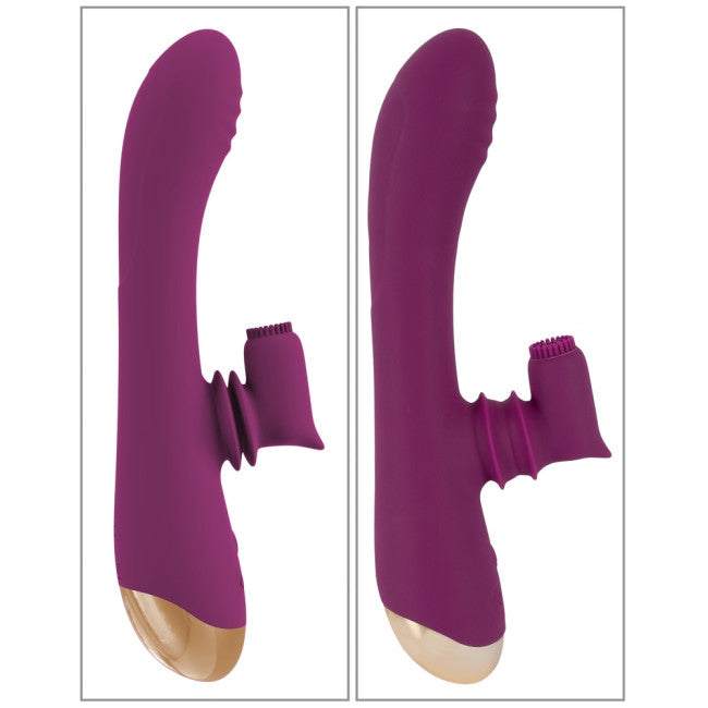 Javida 2 Function Vibrator Vibration & Moving Purple