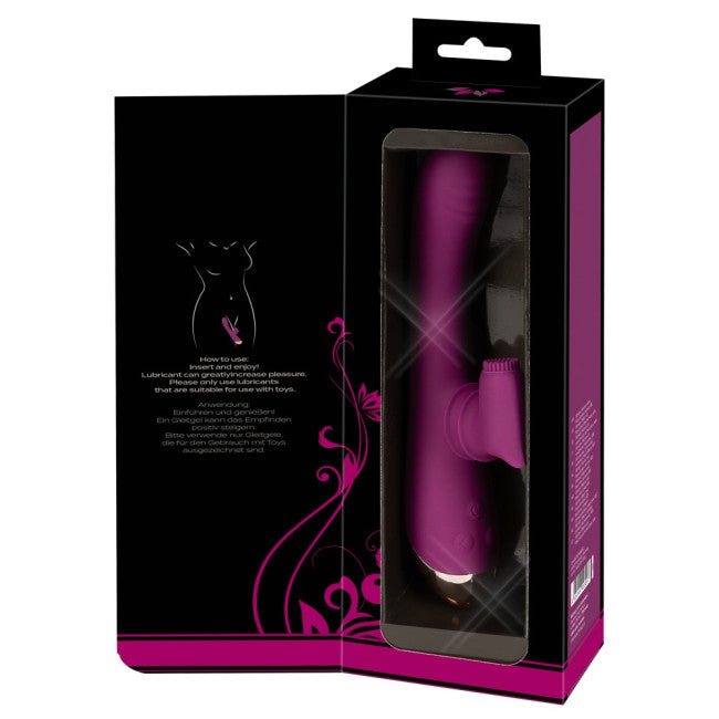Javida 2 Function Vibrator Vibration & Moving Purple