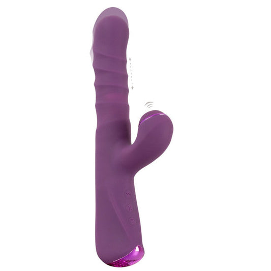 Javida 3 Function Vibration & Thrusting & Thumping Rabbit Vibrator Purple