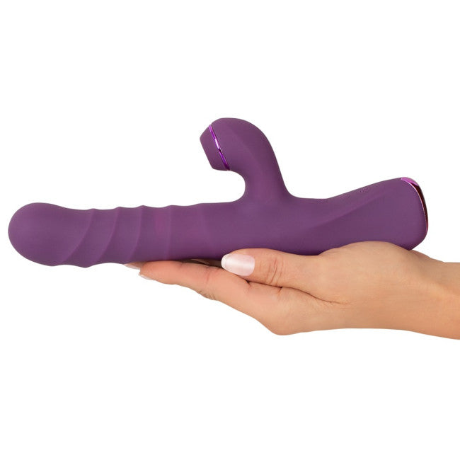 Javida 3 Function Vibration & Thrusting & Thumping Rabbit Vibrator Purple