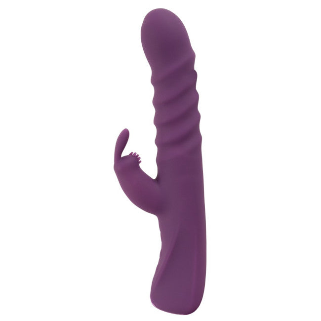 Javida 2 Function Vibration & Thrusting Rabbit Vibrator Purple