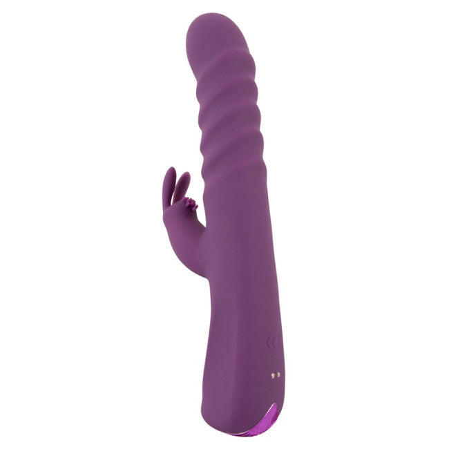 Javida 2 Function Vibration & Thrusting Rabbit Vibrator Purple