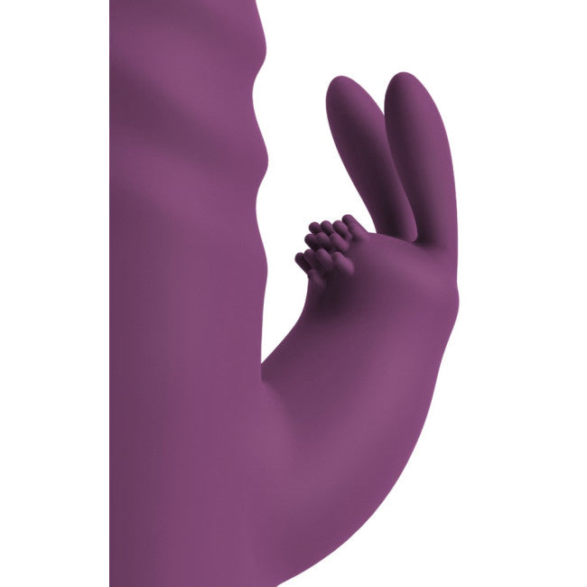 Javida 2 Function Vibration & Thrusting Rabbit Vibrator Purple