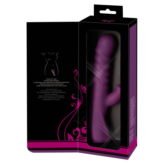 Javida 2 Function Vibration & Thrusting Rabbit Vibrator Purple
