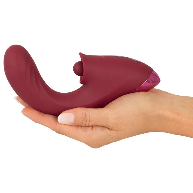 Javida 3 Function Vibrator Thrusting & Thumping Red