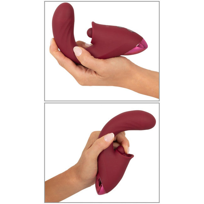Javida 3 Function Vibrator Thrusting & Thumping Red