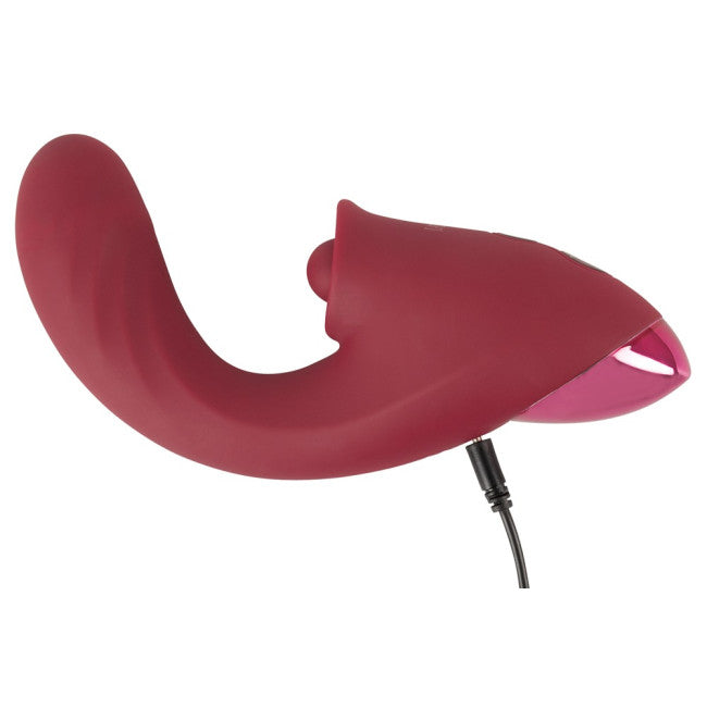 Javida 3 Function Vibrator Thrusting & Thumping Red