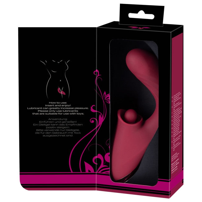 Javida 3 Function Vibrator Thrusting & Thumping Red