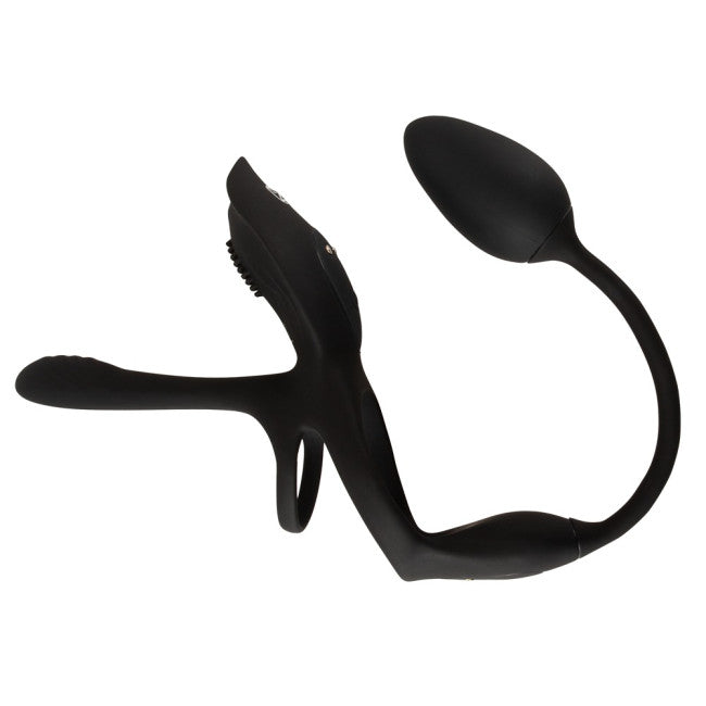 Coup!es Choice RC Multi Function Couples Vibrator Black