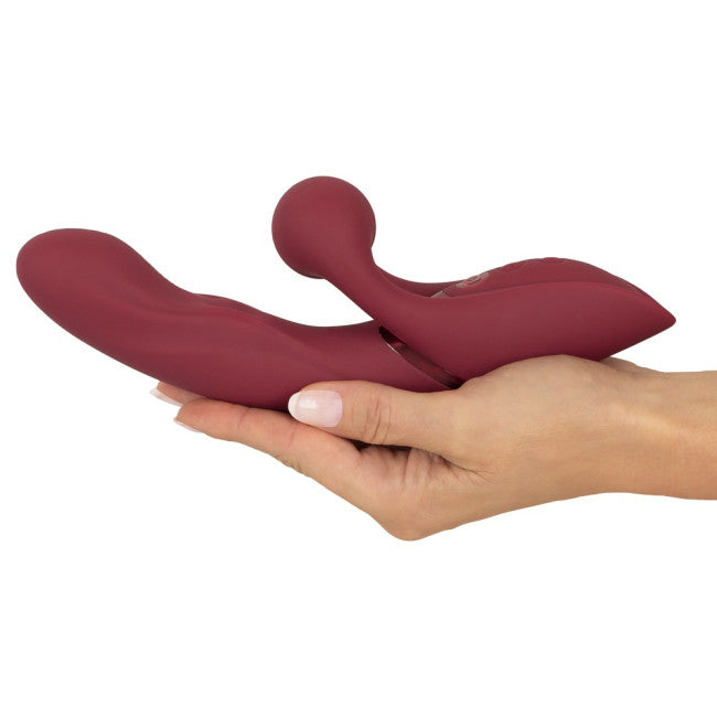 Javida 2 Function Rabbit Vibrator Vibration & Thumping Red