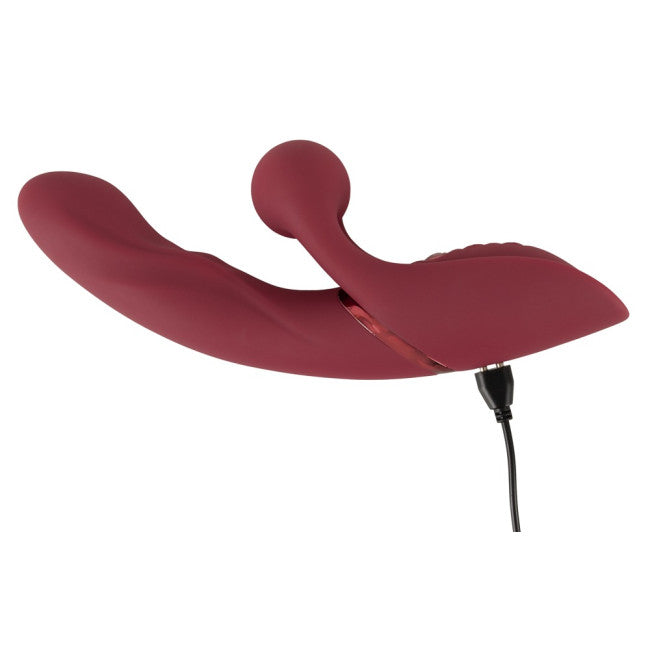 Javida 2 Function Rabbit Vibrator Vibration & Thumping Red
