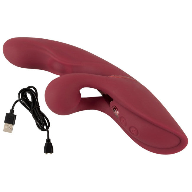Javida 2 Function Rabbit Vibrator Vibration & Thumping Red