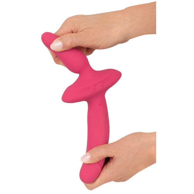 Coup!es Choice 2in1 Vibrator + Butt Plug Pink