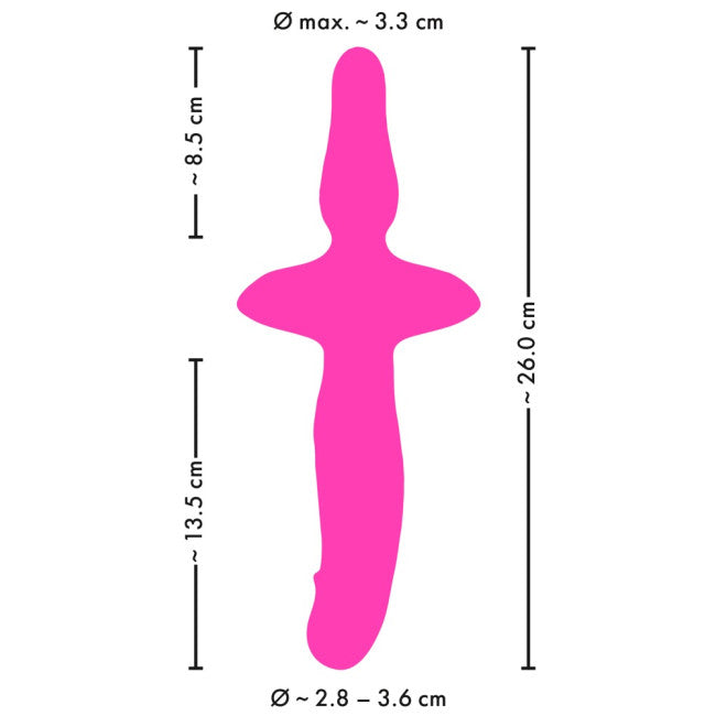 Coup!es Choice 2in1 Vibrator + Butt Plug Pink