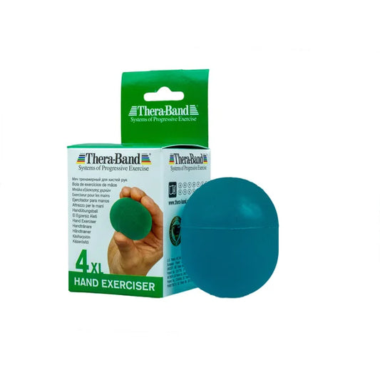 Thera-Band Hand Exerciser XL - hand strengthener gel. medium soft egg Green