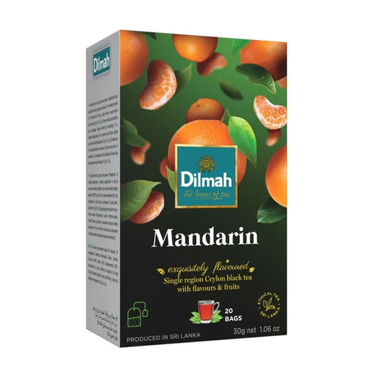Dilmah Black tea Mandarin infusion bags 20 teabags x 1.5 g