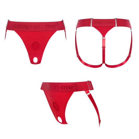 strap-on-me Harness Lingerie Unique Red One Size