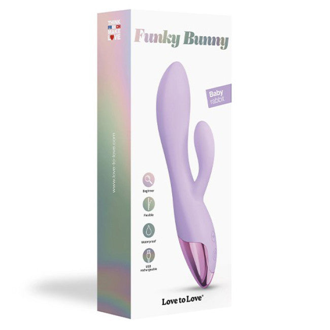 Love to Love Funky Bunny Rabbit Vibrator Mauve