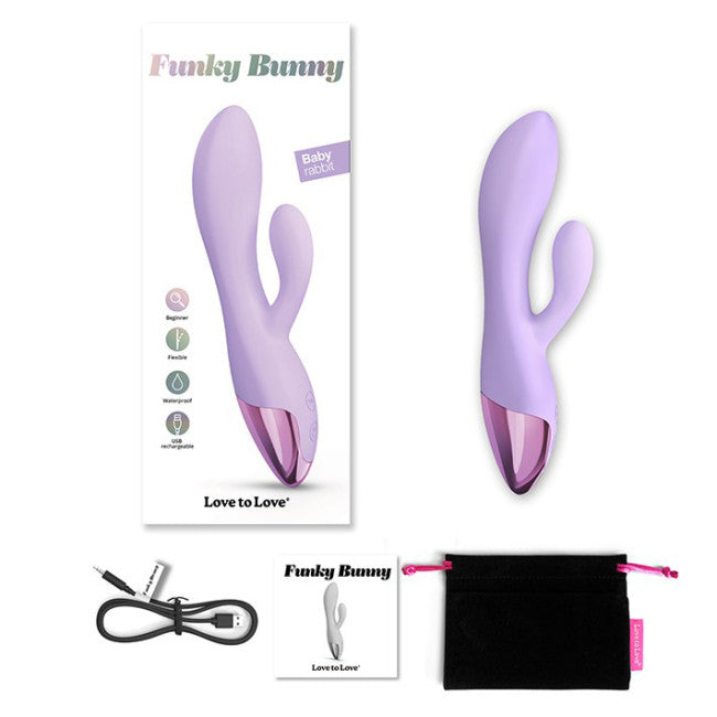 Love to Love Funky Bunny Rabbit Vibrator Mauve
