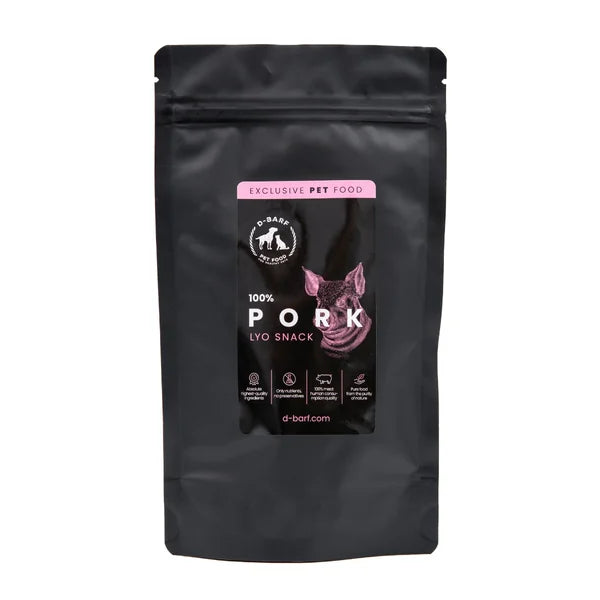 D-Barf Lyo pork pieces snack for dogs and cats 3 x 20 g