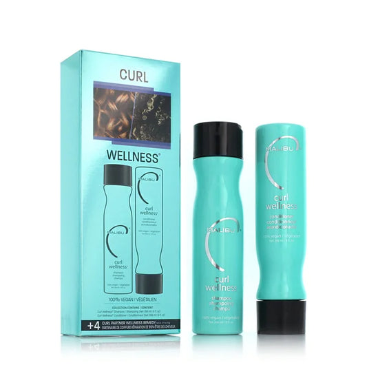Malibu C Curl Wellness Collection Shampoo 266 ml + Conditioner 266 ml + 4 sachet  x 5 g