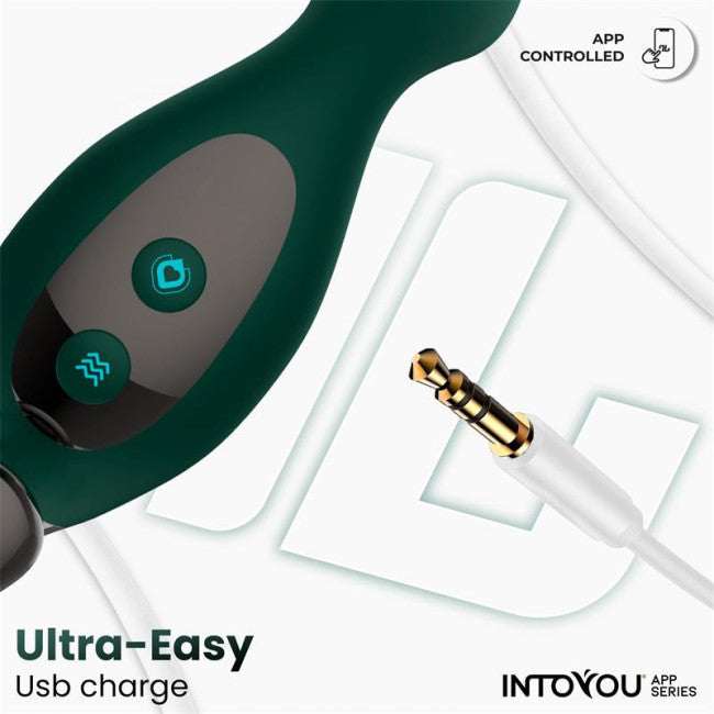 InToYou App Series Prostate Massager with Finger Wiggling & App Green